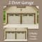 Household Essentials Decorative Black Garage Door Magnet Set